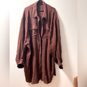 Oversized Shirt Dress